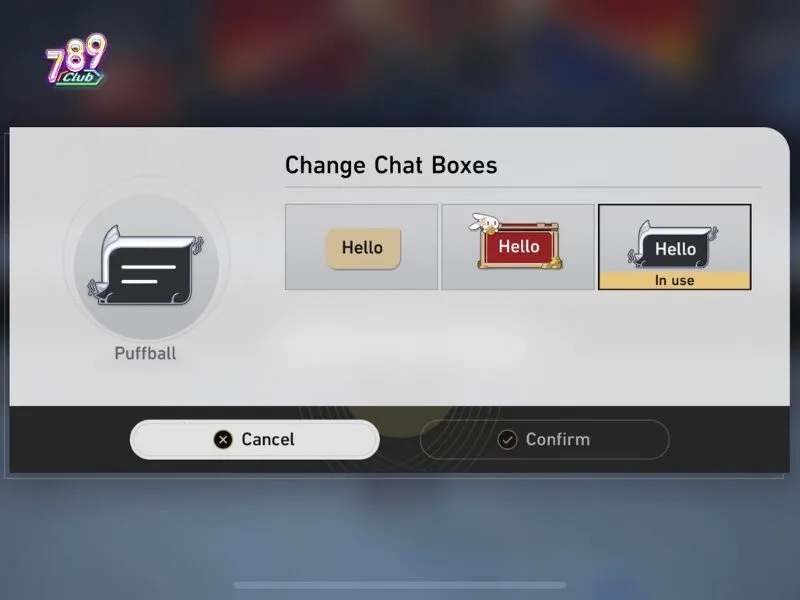 Nhắn tin với cổng game thông qua box chat 
